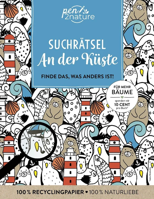 Suchrätsel An der Küste I Finde das, was anders ist!