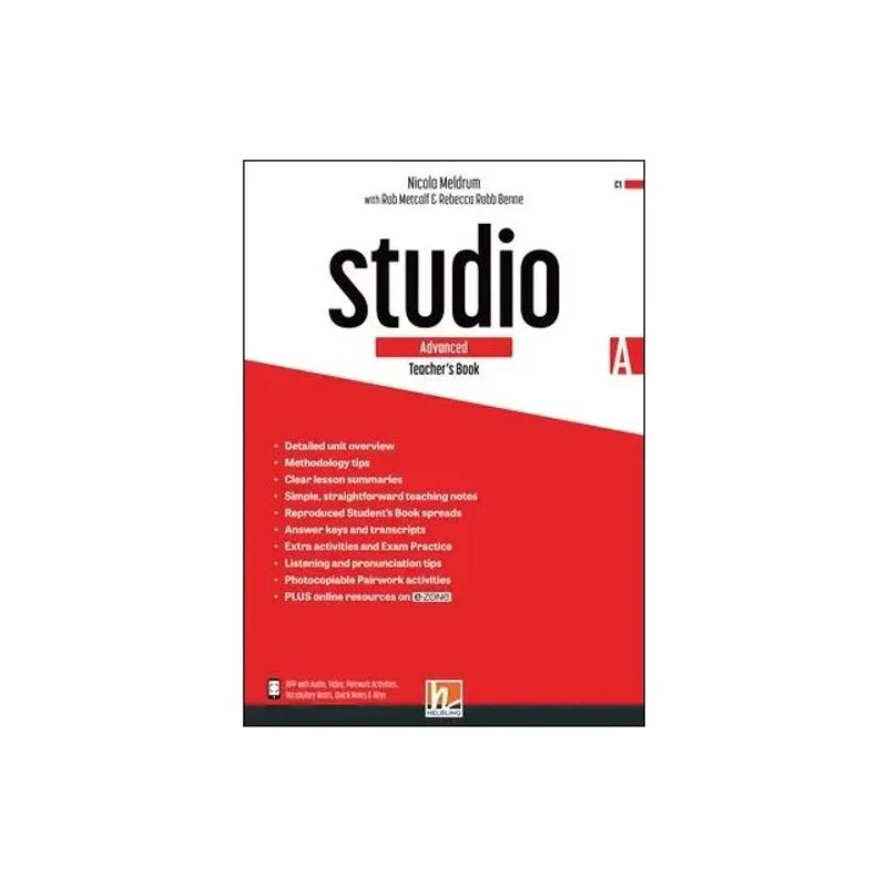STUDIO ADVANCED - TEACHER'S BOOK A + E-ZONE RESOURCES + MEDIA APP