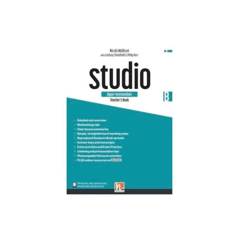 STUDIO UPPER-INTERMEDIATE - TEACHER'S BOOK B + E-ZONE RESOURCES + MEDIA APP