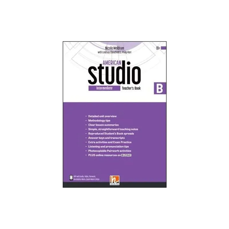 AMERICAN STUDIO INTERMEDIATE - TEACHER’S BOOK B + E-ZONE RESOURCES + MEDIA APP