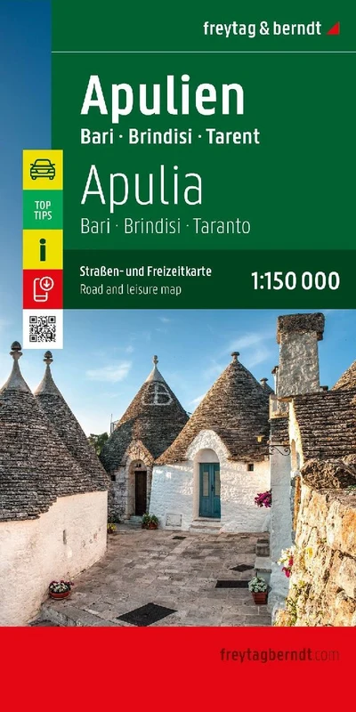 freytag & berndt Straßenkarte Apulien 1:150.000