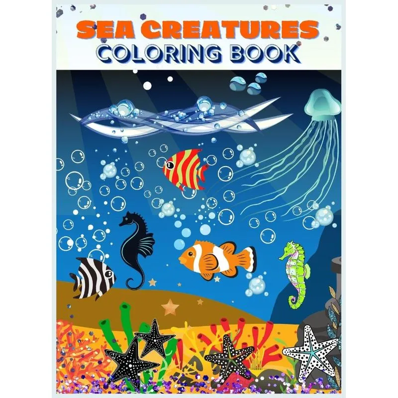 Sea Creatures Coloring Book
