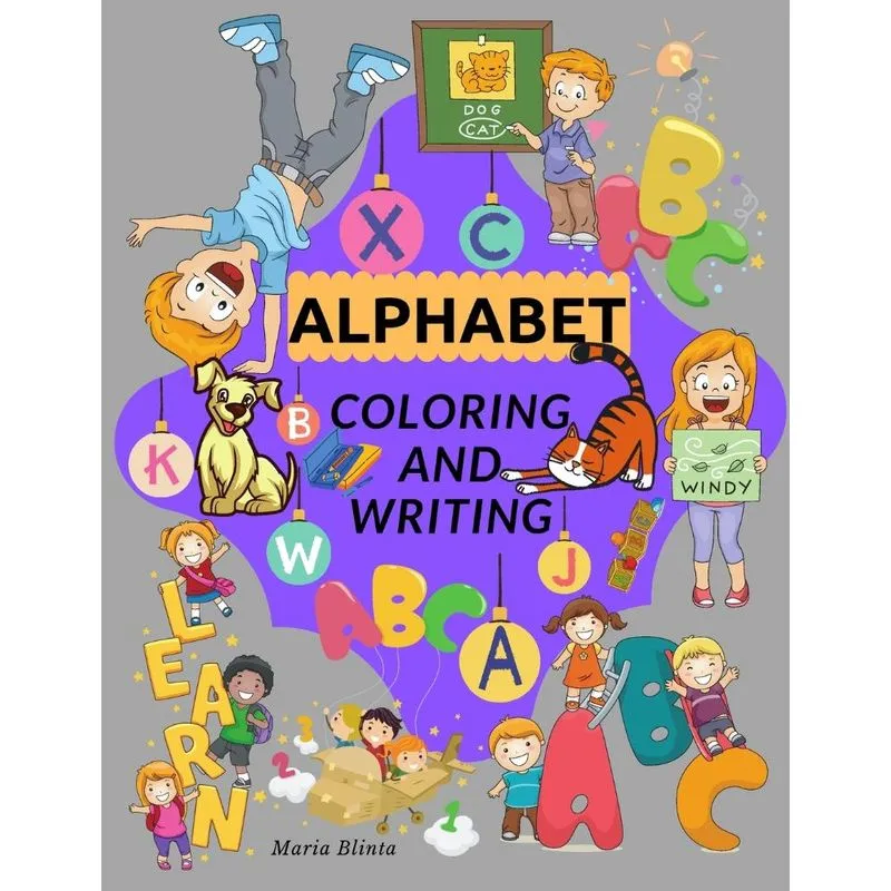 ALPHABET COLORING AND WRITING