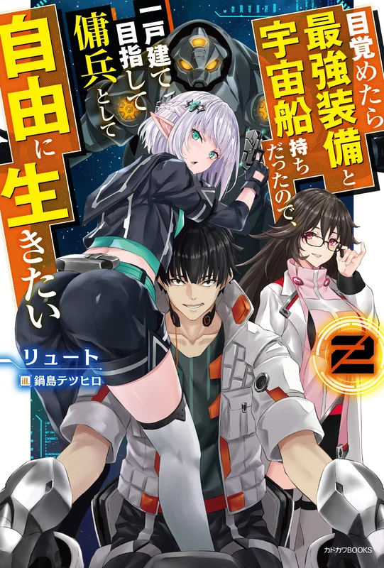 Mezametara Saikyou Soubi to Uchuusen-mochi Datta no de, Ikkodate Mezashite Youhei Toshite Jiyuu ni Ikitai 2 (Light Novel)