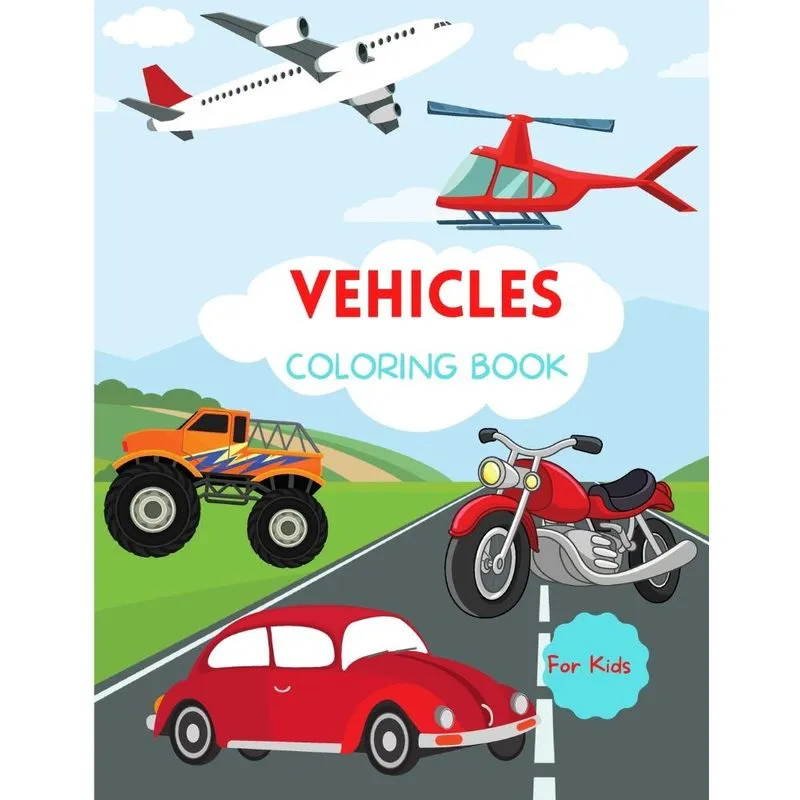 Vehicles Coloring Book