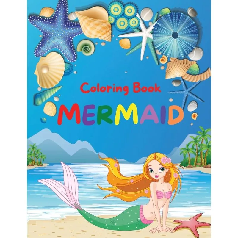 Mermaid Coloring Book for Kids
