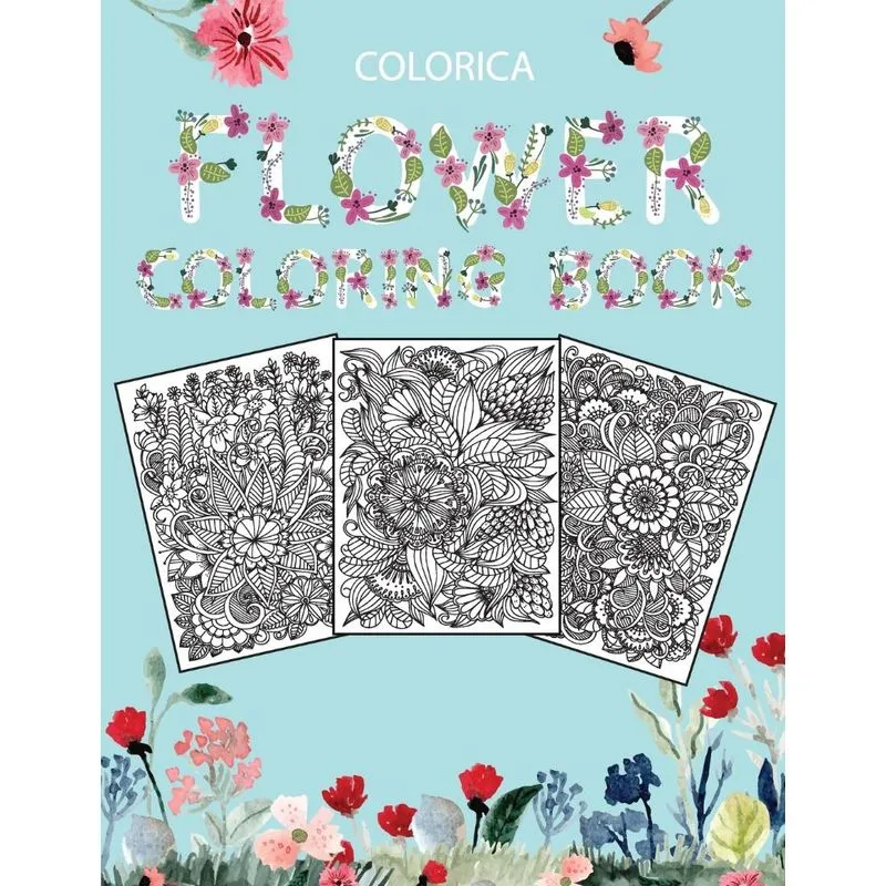 Flower Coloring Book