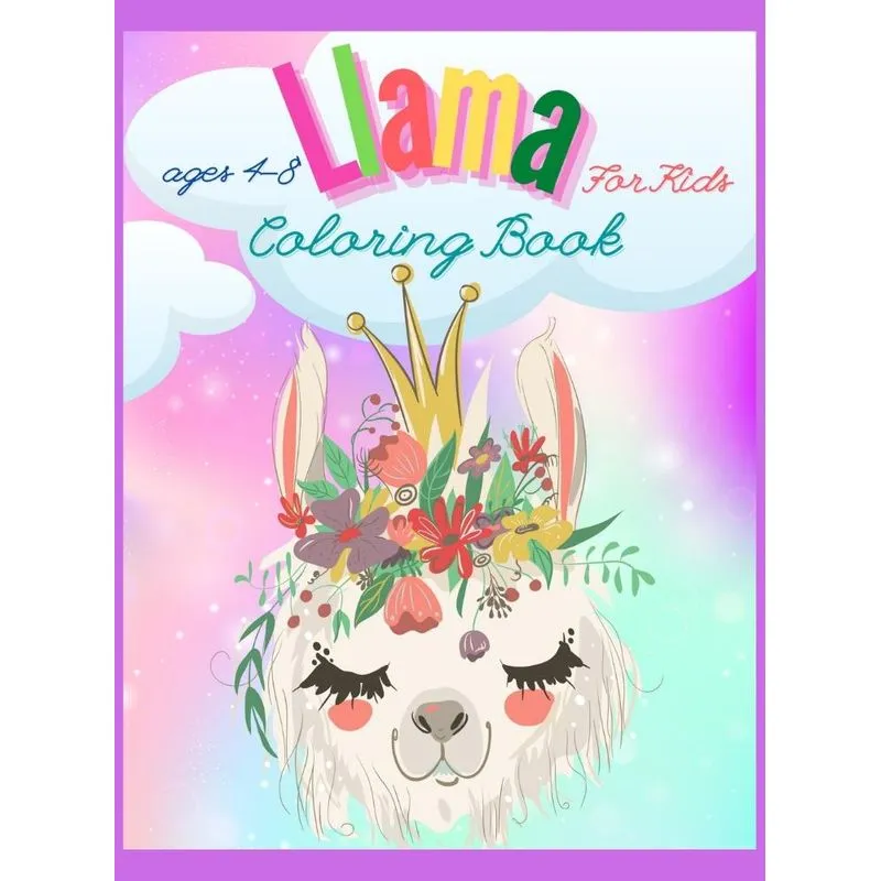 Llama Coloring Book For Kids