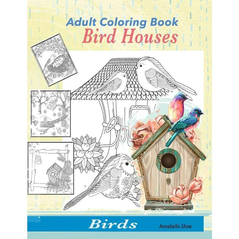 Birds Adult Coloring Book