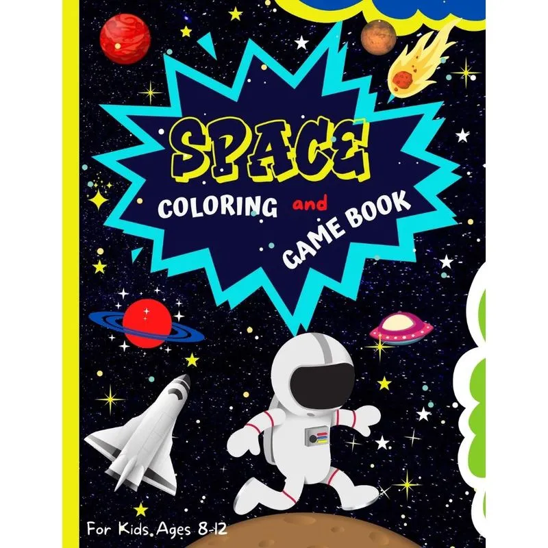 Space Coloring And Game Book