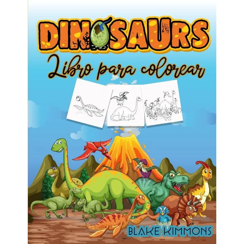 Libro para colorear de dinosaurios