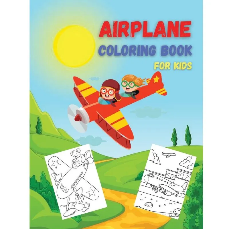 Airplane Coloring Book For Kids