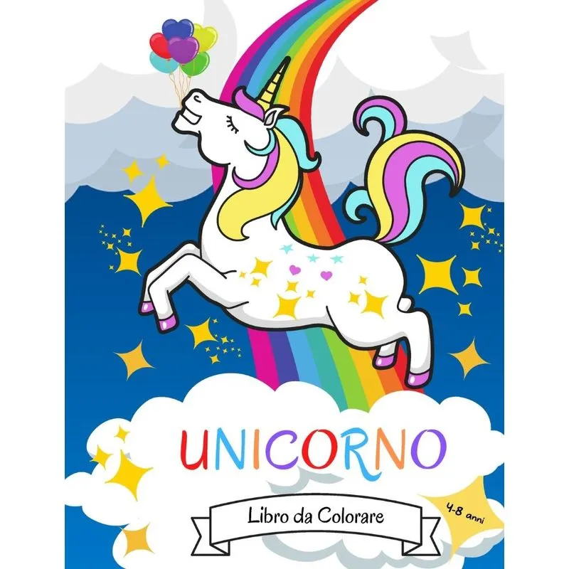 Unicorno Libro da Colorare