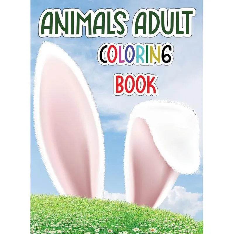 Animals adult coloring book