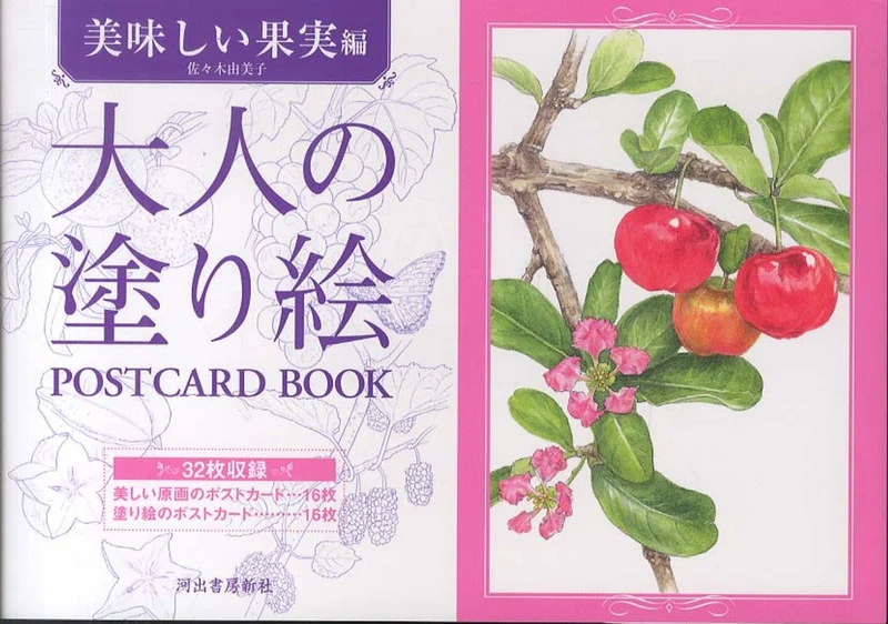 大人の塗り絵ＰＯＳＴＣＡＲＤ ＢＯＯＫ 美味しい果実編