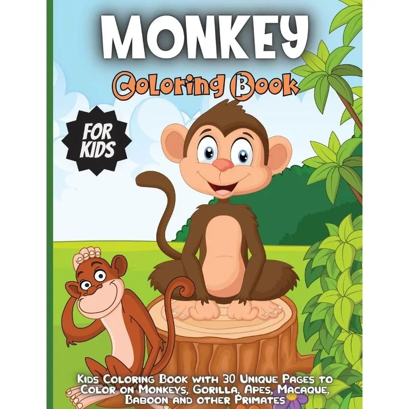 Monkey Coloring Book For Kids