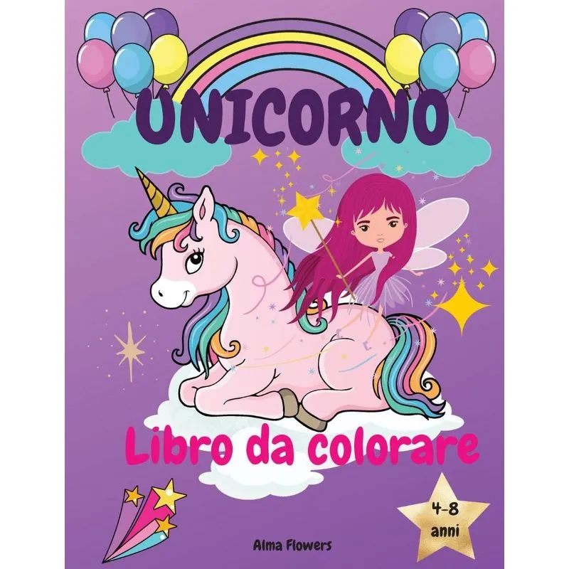 Unicorno Libro da colorare