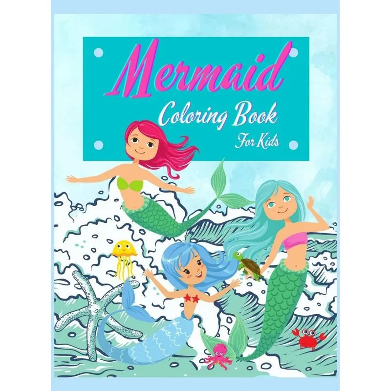 Mermaid Coloring Book For Kids