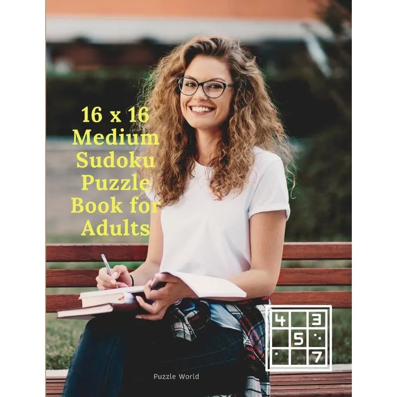 16 x 16 Medium Sudoku Puzzle Book for Adults