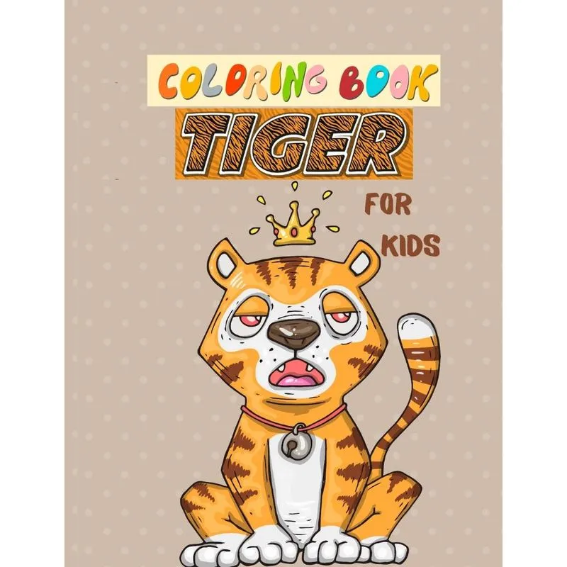 Coloring book Tiger for kids