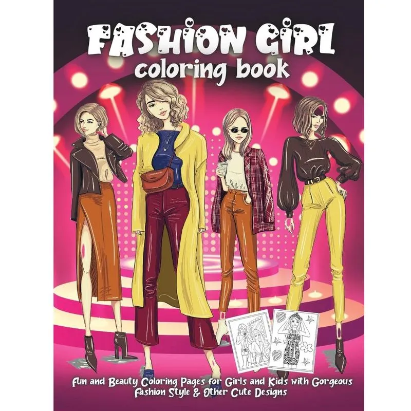 Fashion Girl Coloring Book