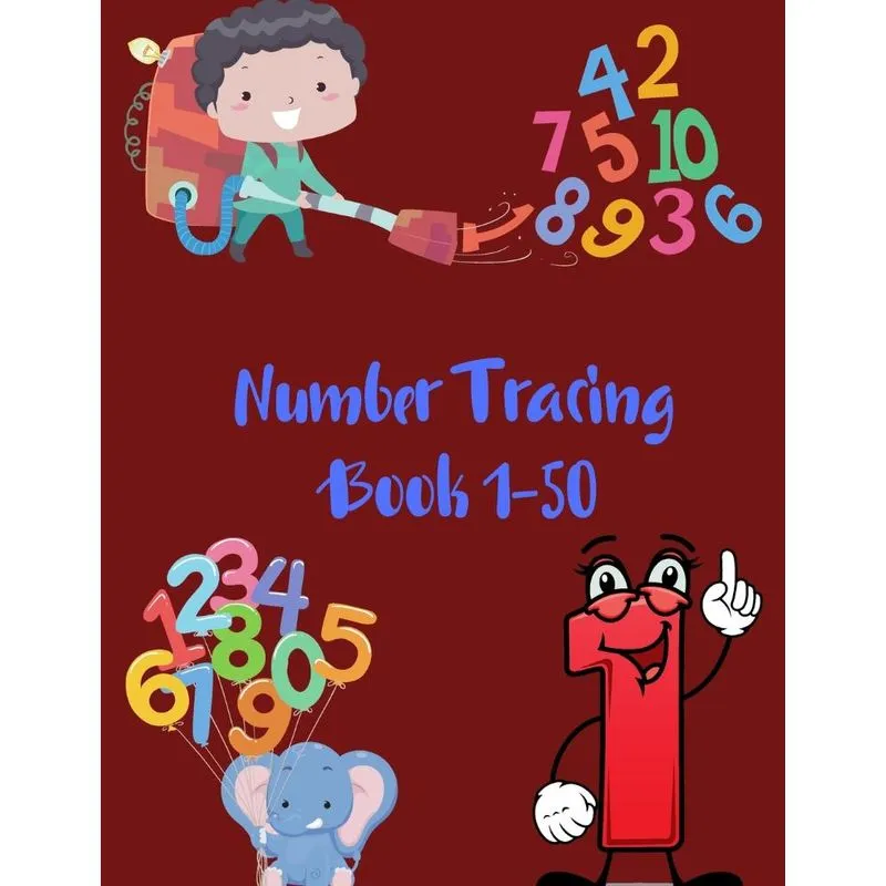 Number Tracing Book 1-50