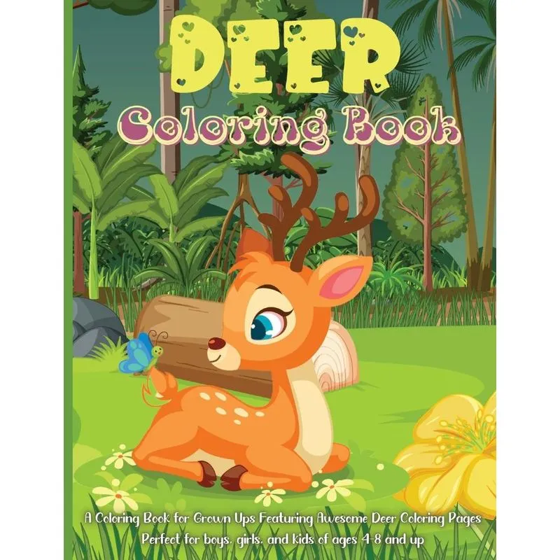 Deer Coloring Book For Kids