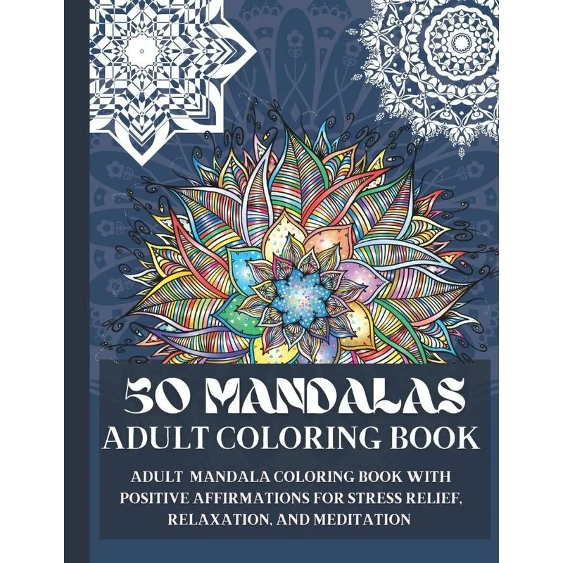 50 Mandalas Adult Coloring Book