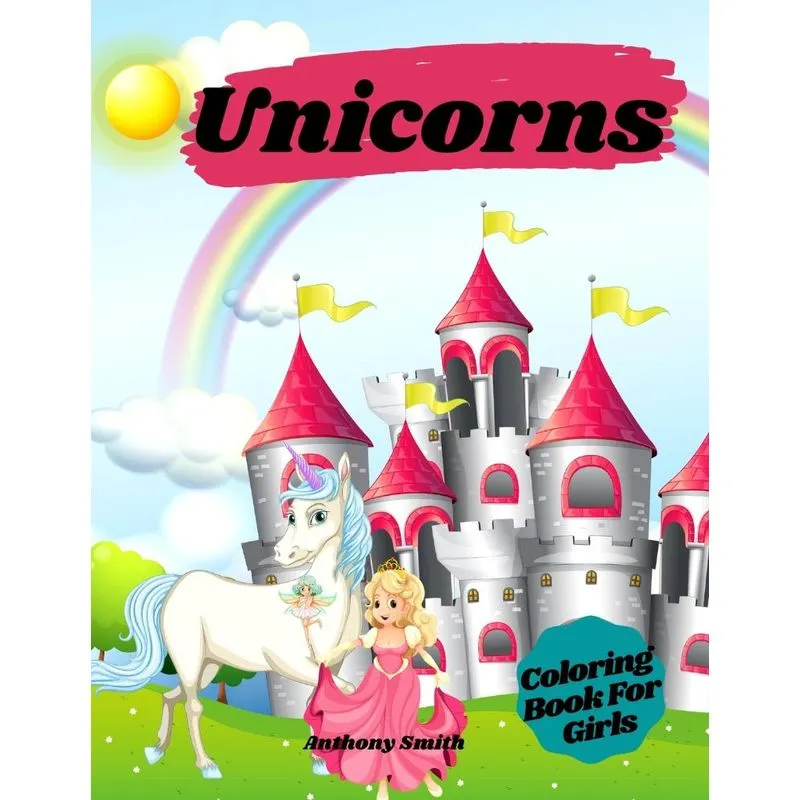 Unicorns Coloring Book For Girls