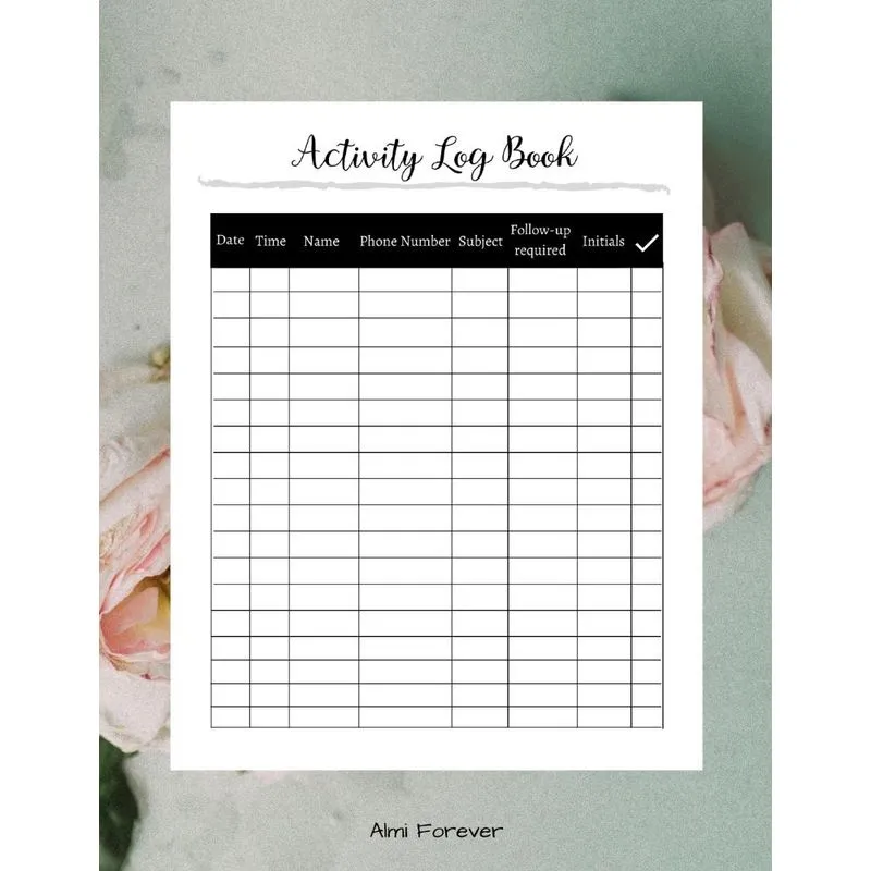 Activity Log Book 1.1