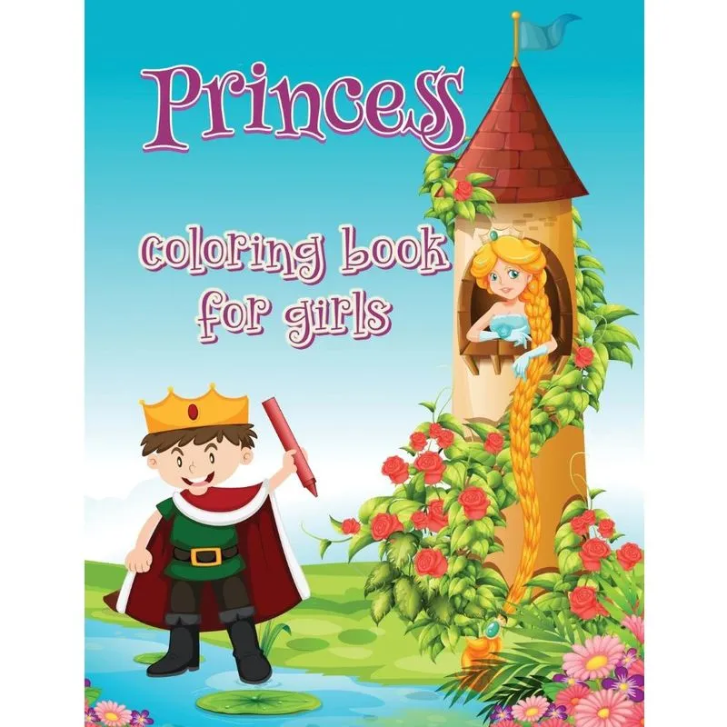 Princess coloring book for girls