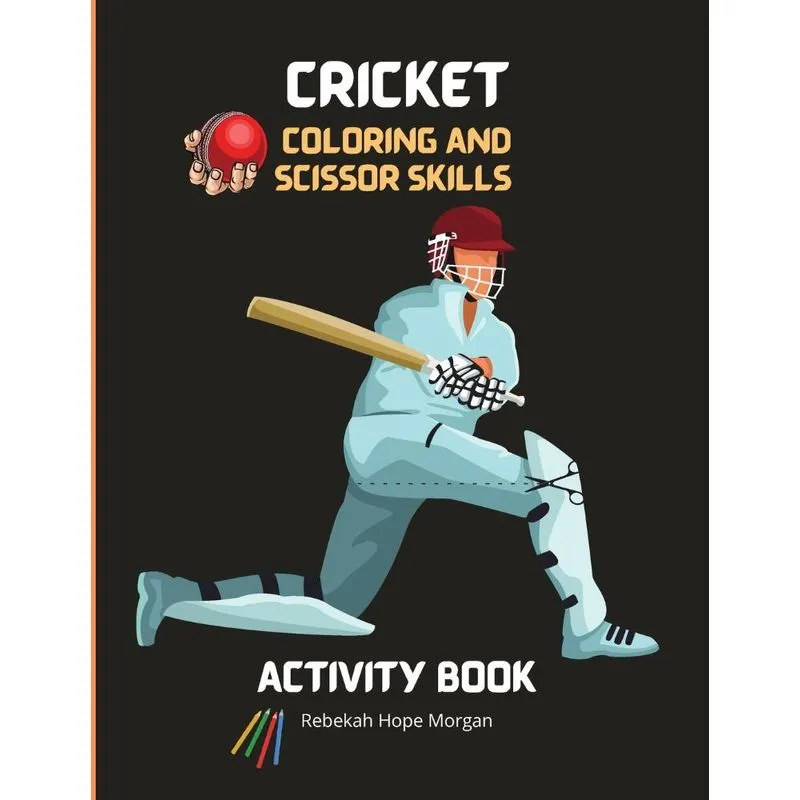 Cricket Coloring and Scissor Skills Activity Book
