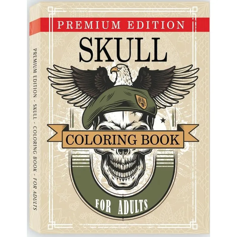 Skull Coloring Book for Adults