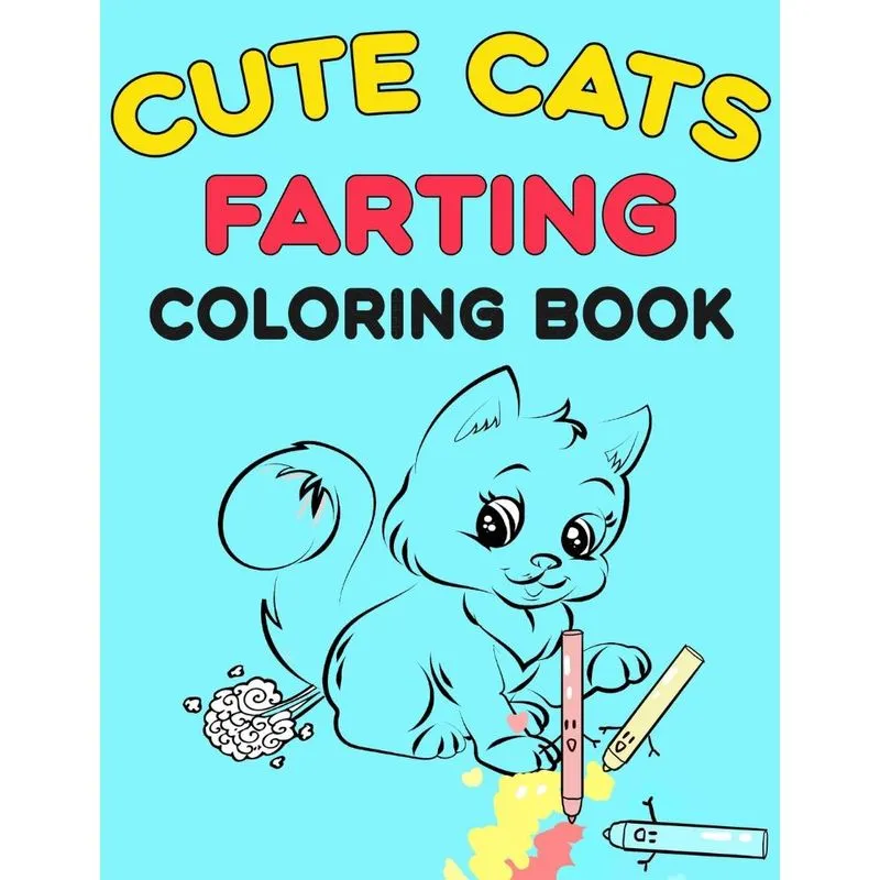 Cute Cats Farting Coloring Book