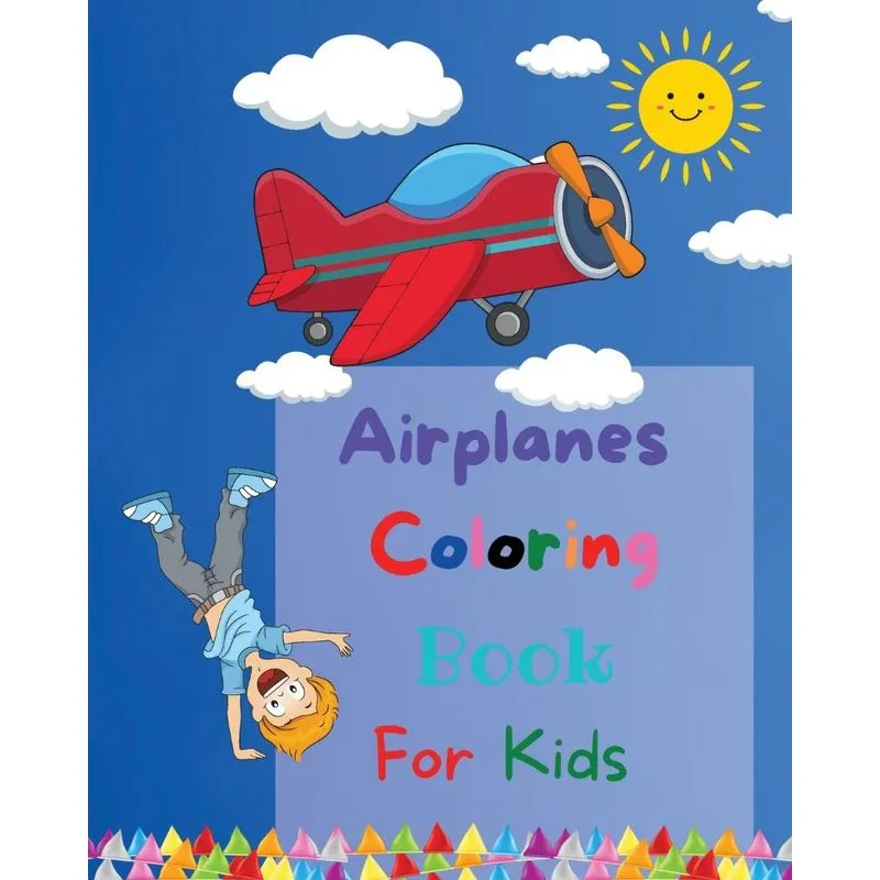 Airplanes Coloring Book For Kids