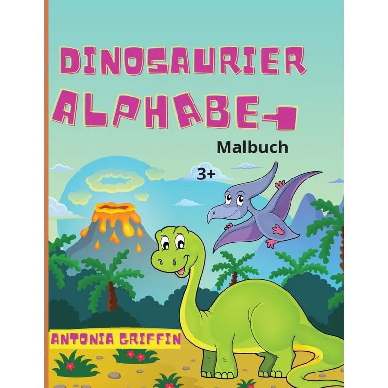 Dinosaurier Alphabet Malbuch