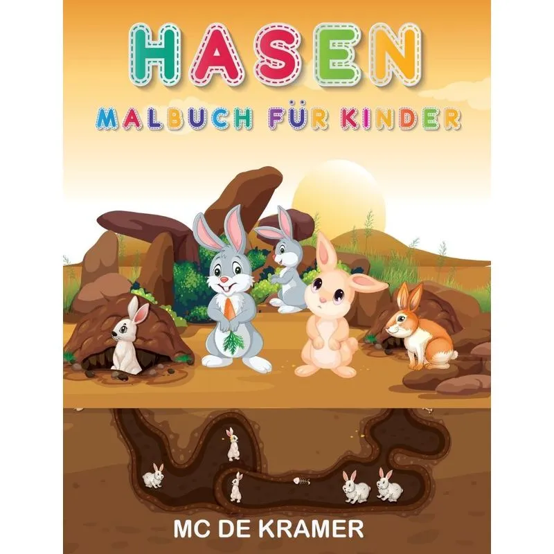 Hasen Malbuch für Kinder