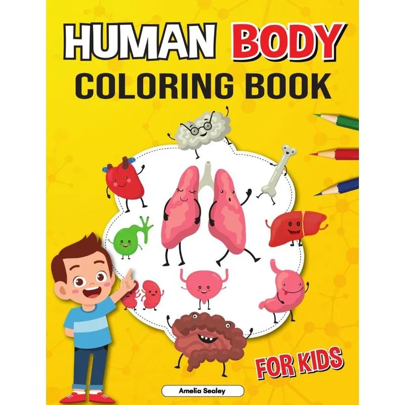 Human Body Coloring Book for Kids