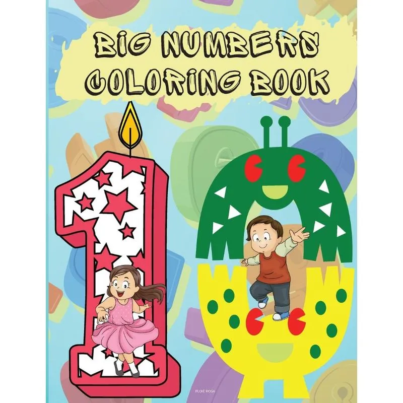 Big Numbers Coloring Book