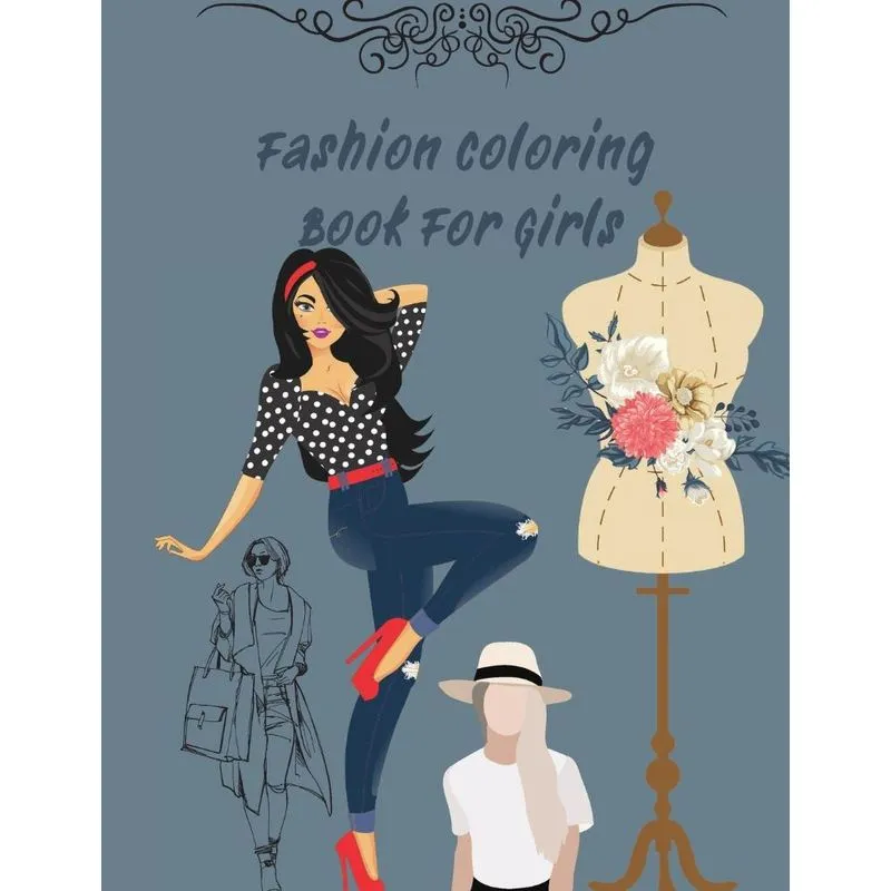 Fashion Coloring Book For Girls