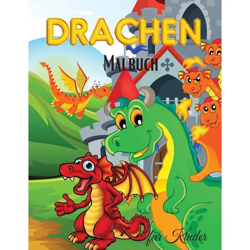 Drachen Malbuch für Kinder