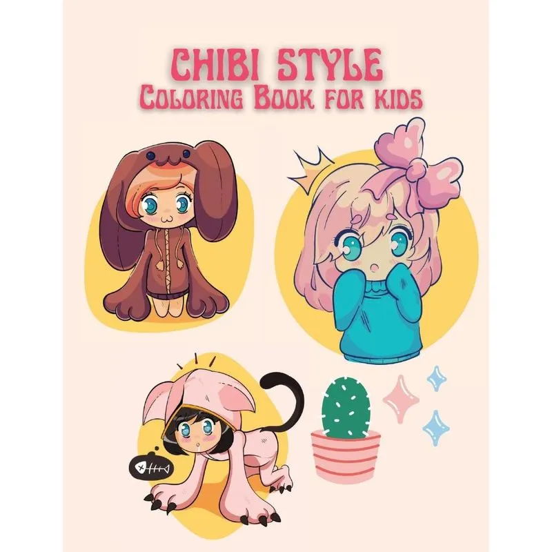 Chibi Style Coloring Book for Kids