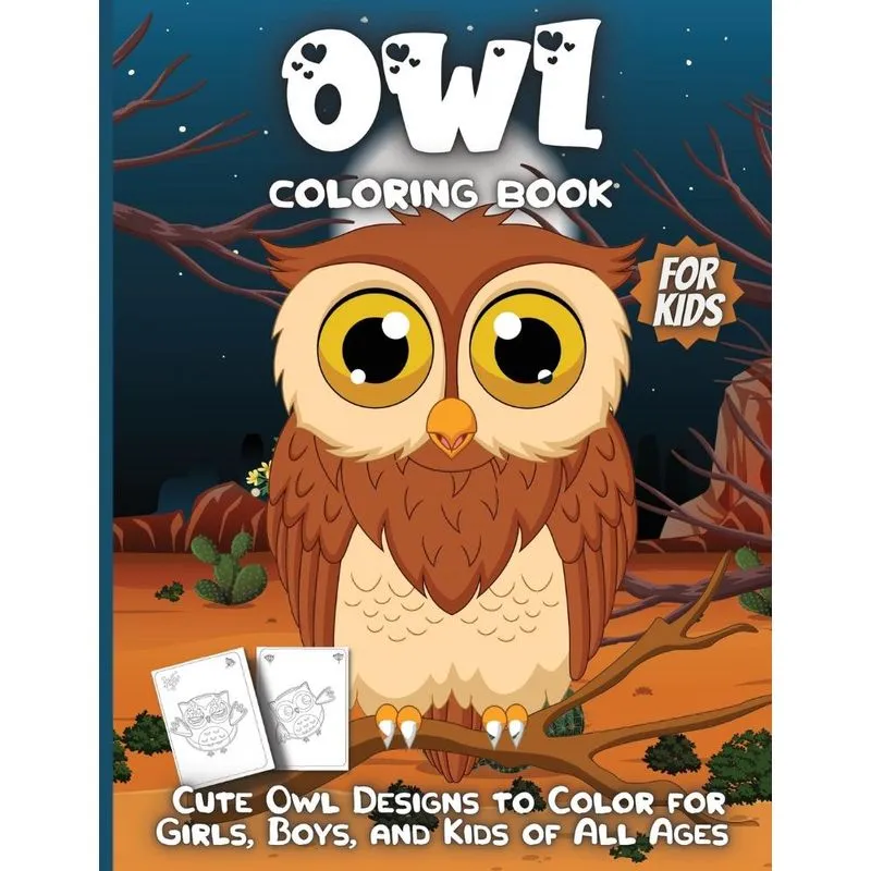 Owl Coloring Book For Kids