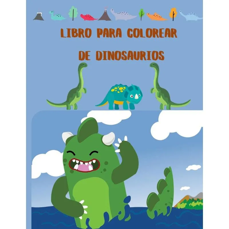 Libro para Colorear de Dinosaurios