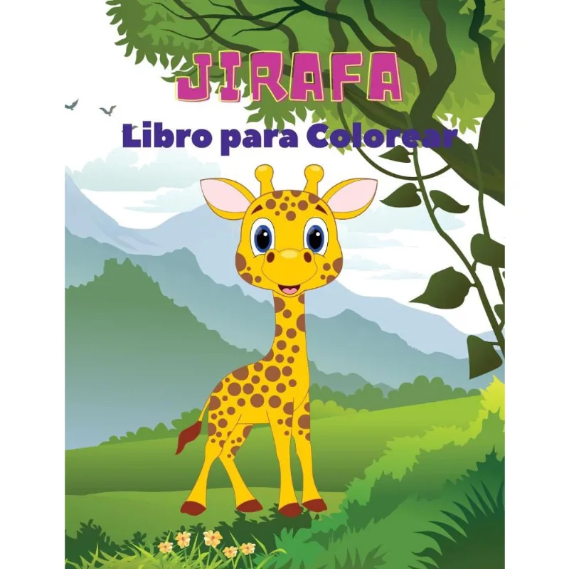 Jirafa Libro para Colorear