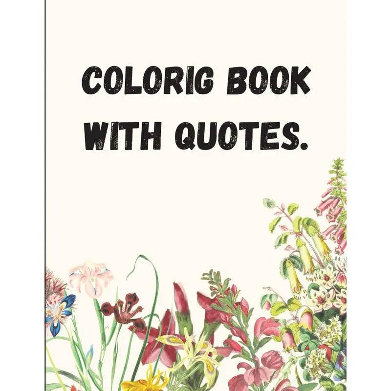 Coloring Book with Quotes