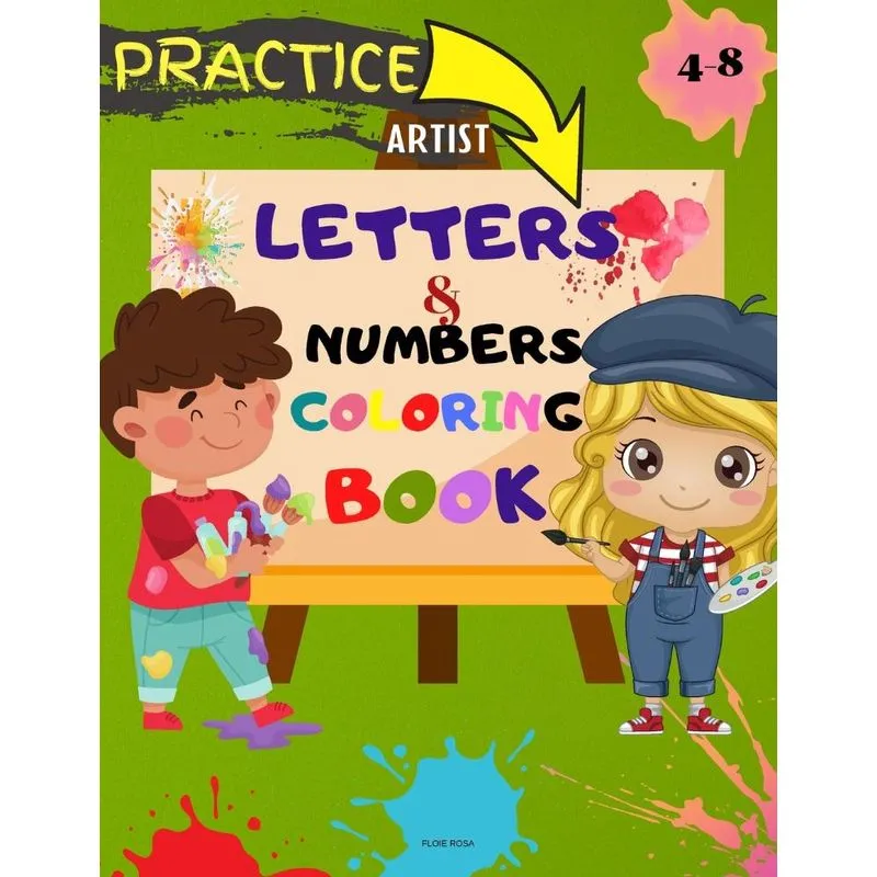 Letters and Numbers Coloring Book