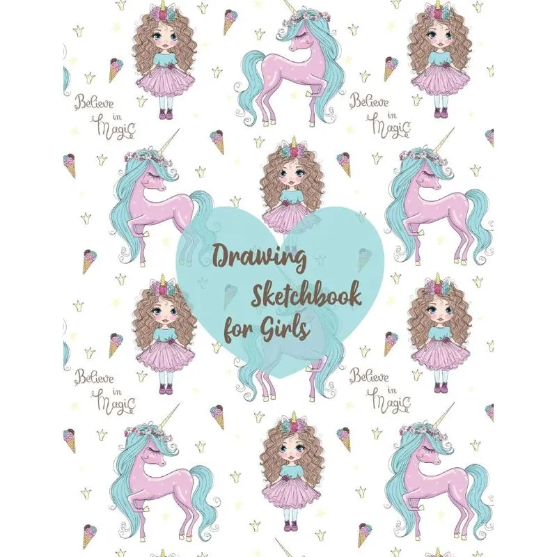 Drawing sketchbook for girls