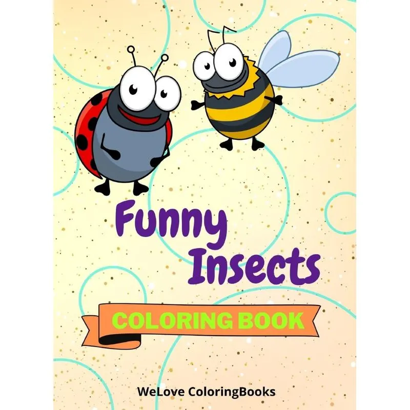 Funny Insects Coloring Book