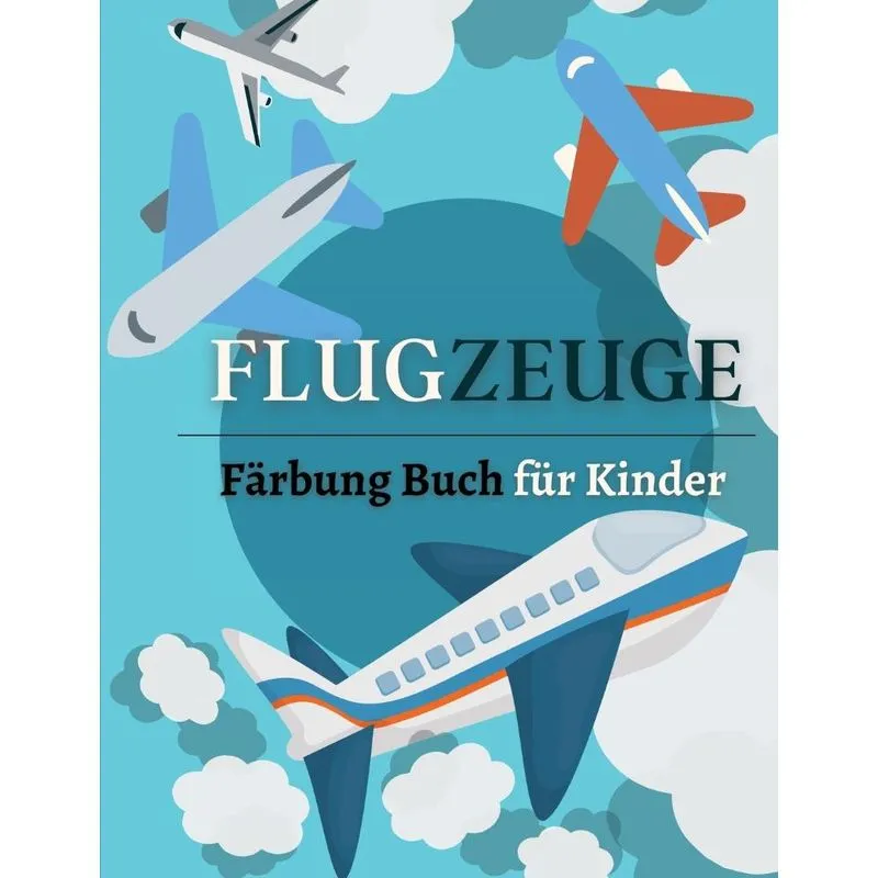 Flugzeuge Färbung Buch für Kinder